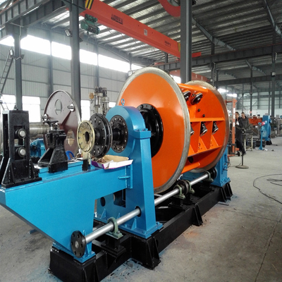 Stranding High Speed ​​Tubular Stranding Machine For Copper Wire Steel Aluminum Insulated Core Compacting Back Twist
